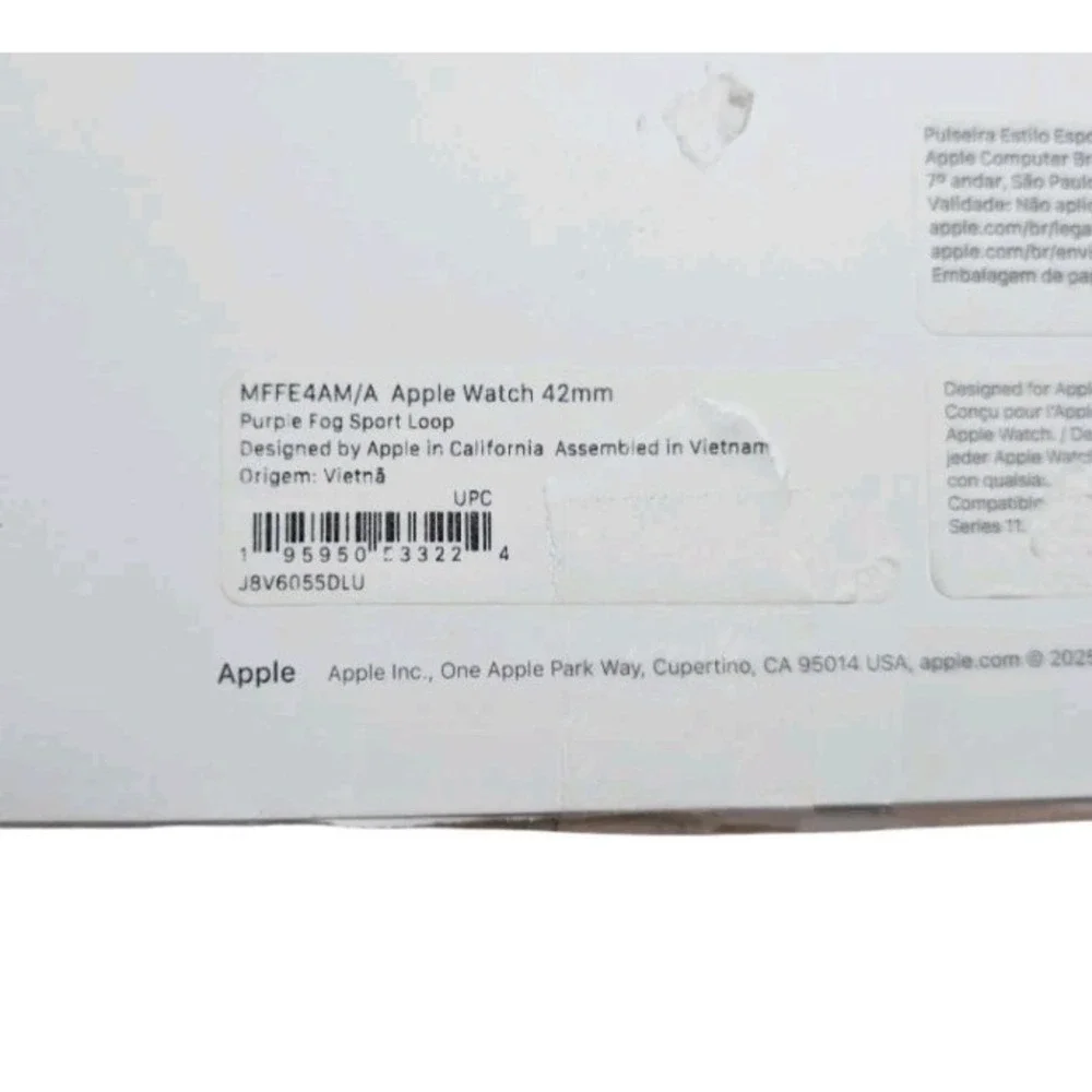 44-N Apple Watch 46mm Blue Cloud Sport Loop